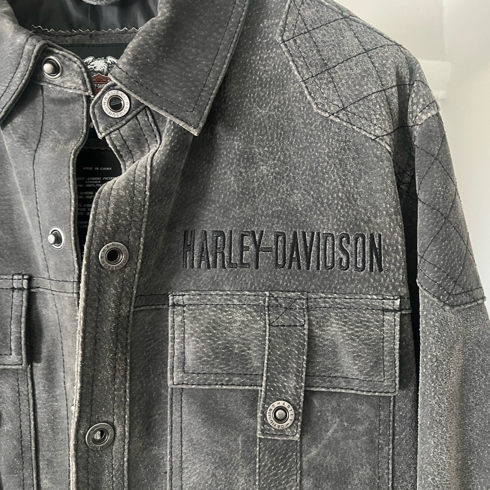 Harley-Davidson Men's Charcoal Shirt Jacket